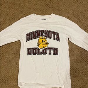 White small UMD bulldogs long sleeve
